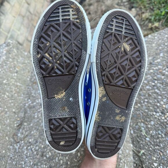 Converse Blue All Star Chuck Taylor High Tops Size Youth Size 3 - Picture 3 of 10